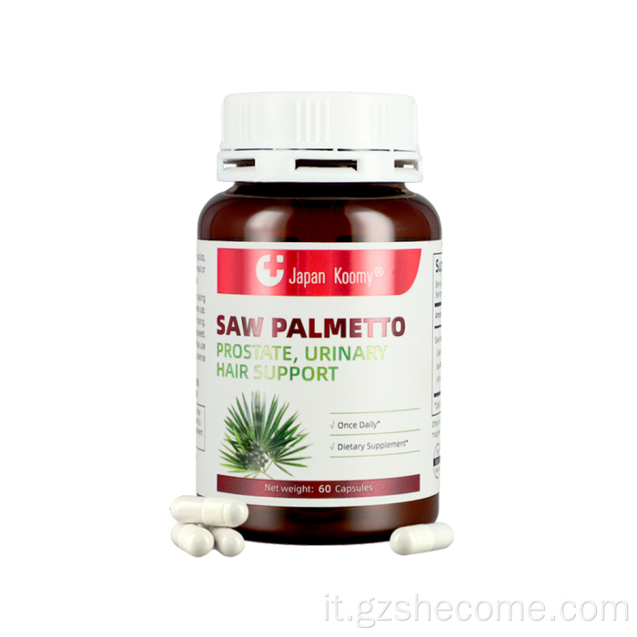 Capsule di Saw Palmetto Supporto per i capelli urinari della prostata